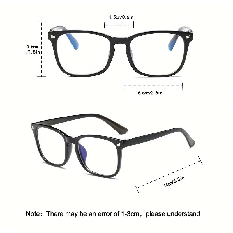 3pc Modern Blue Light Glasses